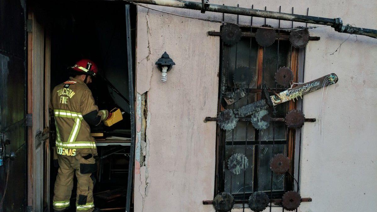 Tucson firefighters save artwork at downtown studio